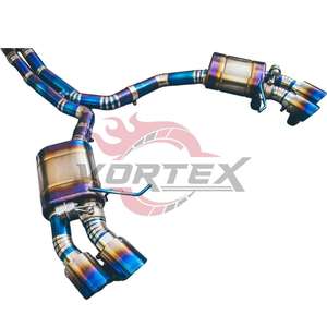 Sistema de Escape Trasero Valvetronic de Alto Rendimiento de Aleación de Titanio VORTEX, Acabado Quemado para Porsche Macan S GTS 3.0 3.6 2018-2025 - Product Image 2