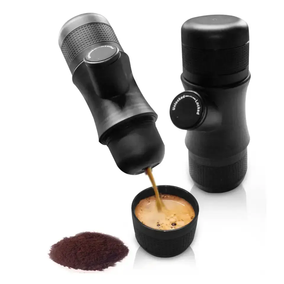 Mini cafetera Espresso portátil autocalentamiento todo en uno viaje Negro Usb Oem Odm moderna Nano máquina de café Espresso portátil 2 uds