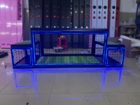 Jeu de football interactif sur banc avec éclairage LED, machine de jeu de football sous table Subsoccer