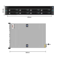 2u 8-fach Rack-Mount-Server gehäuse auf Lager USB-Front CD-ROM laufwerk 12GB Backplane Verfügbar Werkseitig Benutzer definiertes Server gehäuse