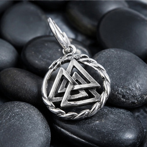 Yunnique – boucles d'oreilles pendantes géométriques Viking, couleur argent tibétain, bijoux cadeaux - Product Image 3