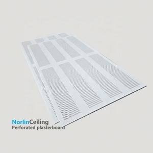 Plaque de <span class=keywords><strong>plâtre</strong></span> perforée pour plafond suspendu, insonorisante, pour salle des machines, ignifuge - Product Image 1