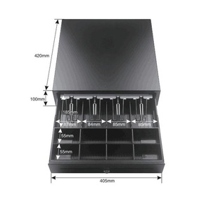 Sistema POS Marca WUXIN, Cajón de Efectivo Automático de Plástico ABS, 5 Compartimentos para Billetes y 5 para Monedas, Clip para <span class=keywords><strong>Caja</strong></span> <span class=keywords><strong>Registradora</strong></span>, Supermercado, Comercio Minorista - Product Image 3