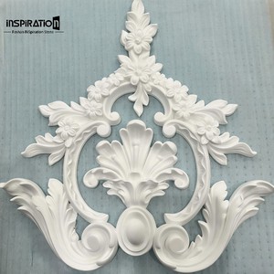 Élégant panneau décoratif en GRG à motifs floraux, sculpture florale pour aménagement mural, garniture de plafond en GRG, <span class=keywords><strong>frise</strong></span> européenne en GRG - Product Image 3