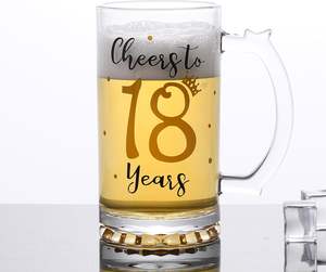 <span class=keywords><strong>Regalo</strong></span> de cumpleaños 2025 para hombres y mujeres que animan 18 cumpleaños vaso de cerveza taza <span class=keywords><strong>aniversario</strong></span> cerveza vaso fiesta <span class=keywords><strong>boda</strong></span> <span class=keywords><strong>aniversario</strong></span> <span class=keywords><strong>regalo</strong></span> - Product Image 2