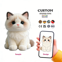 Peluche personnalisée OEM ODM sur le thème du renard, en coton PP, design mignon de dessin animé, certifiée CE UKCA EN71, peluche animale personnalisée