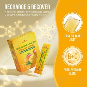Aeglewell Pre-Drinks Pregame Chaser, Barritas de Gelatina con Electrolitos DHM, Vitaminas B y C, Prevención de la <span class=keywords><strong>Resaca</strong></span>, Suplemento para la Salud del Hígado - Product Image 4