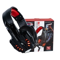 G9000 Headset Gamer 3.5mm, kabel USB Over-ear Headphone Earphone dengan lampu RGB pembatalan kebisingan Mic suara Stereo untuk saklar PS5