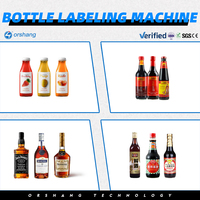 Orshang Spot 3ml Petite étiqueteuse automatique de bouteilles rondes à ampoules en plastique et verre ou étiqueteuse de bouteilles semi-automatique
