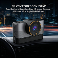 Cámara para Coche VIEVGUARB VS1132 con Monitor de Estacionamiento, Grabación en Bucle, Visión Nocturna, Sensor G, Control por Aplicación, 4K WiFi, Doble Lente, Ángulo de 120°