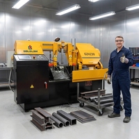 Scie à ruban horizontale automatique CNC 320 mm pour découpe de métaux, avec moteur – Meilleures ventes