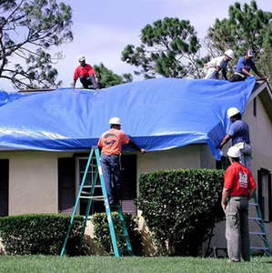 5.3oz Builders Plane 8 x10ft 10 x12ft wasserdichte Blätter für Gerüste Skip Covers Material lagerung mit benutzer definierten jeder Größe - Product Image 5