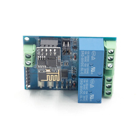 Taidacent IoT Smart Home aplicación móvil Control remoto inalámbrico interruptor de relé hijo apagado 5V Esp01 Esp8266 módulo de relé Wifi Dual