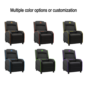 Ergonomischer Gaming-Stuhl mit Verstellbarer Fußstütze, <span class=keywords><strong>Massage</strong></span>-Rückenlehne und Stoffbezug, E-Sport-Computerstuhl für Zuhause oder das Büro - Product Image 2