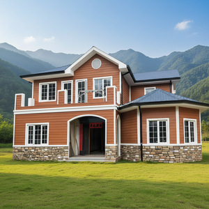 Vila Mewah Modern Modular Prefab Eksterior Luar Ruangan Baja Ringan Galvanis Pemasangan Cepat dengan Garansi 3 Tahun - Product Image 1