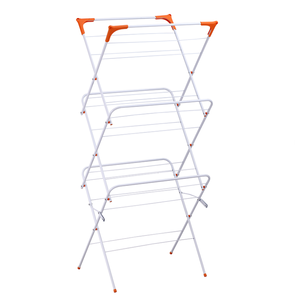 Bán Buôn 3-Tier Có Thể Gập Lại Kim Loại Cầm Tay Máy Sấy Giá Sắt Nhựa Sấy Quần Áo Đứng Cho Nhà Sử Dụng Trong Phòng Tắm & Phòng Khách - Product Image 1