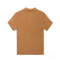 AiNear Vente en gros de logo personnalisé Fabricant Oem & Odm Pull T-shirt en coton à manches courtes et col polo à carreaux pour hommes