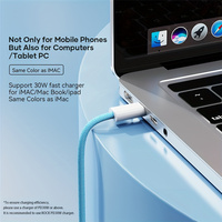 PD 60W Type C Câble de données de charge rapide Cordon USB personnalisé d'usine Câbles de date de charge pour Iphone Câble Usb de charge