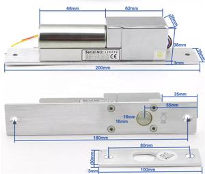 Serrure électrique à pêne dormant de haute qualité, panneau étroit, 5 lignes, serrure électrique à <span class=keywords><strong>basse</strong></span> température, serrure à pêne dormant intelligente pour le contrôle d'accès aux portes - Product Image 6