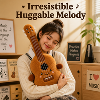 Peluche Instrument Mignonne de Qualité Supérieure pour Enfants, Vente en Gros Professionnelle, Logo Personnalisé, Marque Privée, en Gros