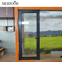 Puerta de Entrada de Aluminio para Casa Residencial Meidoor, Personalizada, Resistente a la Oxidación, Aislante, Abatible, Exterior