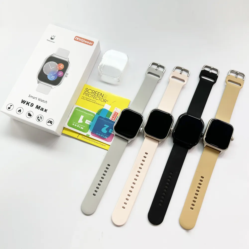 Fashion WK9 MAX Smart Watch 9 Fitness Tracker FITPro Reloj Inteligentes Wireless Charging Series 8 T800 ultra Smartwatch