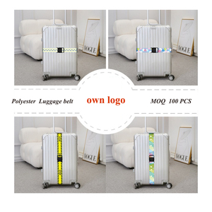 <span class=keywords><strong>Sangle</strong></span> de <span class=keywords><strong>valise</strong></span> en polyester écologique réglable avec logo imprimé en soie personnalisé, 5*180 cm, avec boucle de verrouillage <span class=keywords><strong>TSA</strong></span> - Product Image 2