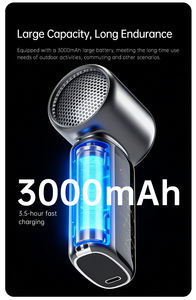 Ventilador de Mano Inalámbrico Recargable USB de Alta Velocidad con Pantalla Digital, Motor DC 5V 3000mAh, Mini Ventilador de Exterior con Viento Fuerte - Product Image 5