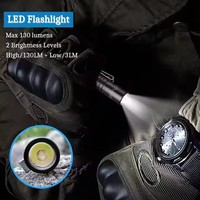 Fournisseur d'usine, couteau multifonction en aluminium d'avion, stylo tactique à bille avec lampe torche LED