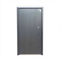 Porte de sécurité en acier avec serrure multipoints, porte d'entrée principale moderne pour villa résidentielle