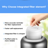 Robinet purificateur d'eau électrique manuel en acier inoxydable à 3 étapes pour cuisine, sous évier, conception sans réservoir, débit de 500 GPD, extérieur