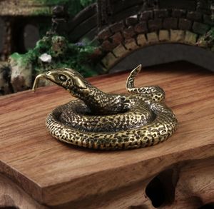 Ornamentos de Cobra do Zodíaco em Latão, Ornamentos Sólidos de Cobre, Brinquedo de Mesa, Artesanato em Cobre - Product Image 5