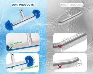 <span class=keywords><strong>Brosse</strong></span> de <span class=keywords><strong>piscine</strong></span> en aluminium BN, robuste, en métal, 18 pouces, tête de <span class=keywords><strong>brosse</strong></span> de <span class=keywords><strong>piscine</strong></span>, brosses d'<span class=keywords><strong>angle</strong></span> pour le nettoyage des murs de <span class=keywords><strong>piscine</strong></span>, courbées - Product Image 5