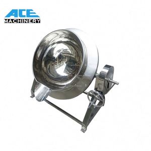 Cuisinière à riz de 100 litres pour restaurant, wok inclinable, marmite de cuisson, mélangeur intelligent, bouilloire électrique à double enveloppe - Product Image 6