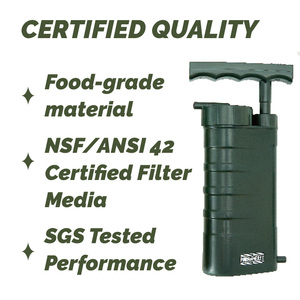 Explorer Notfall-Tragbarer Outdoor-Keramik-Wasserfilter mit Handpumpe für Wanderungen & Camping Wildnisabenteuer - Product Image 5