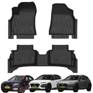 Tapetes para Auto 3D Termoformados Tipo Bandeja, Alfombrillas de Goma para Hyundai <span class=keywords><strong>Kona</strong></span> 2018-2019, Aptos para Todo Clima - Product Image 2