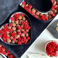 Boîte Cadeau en Carton de Luxe en Forme de Cœur « I Love You » pour Chocolats, Bonbons, Sushi et Gelées, avec Finition Mate et Qualité Alimentaire