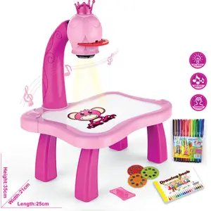 جهاز رسم بإسقاط ضوئي LED للأطفال، طاولة رسم بالإسقاط الضوئي - Product Image 1