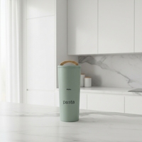 Boîte de conservation multifonctionnelle en métal écologique au design classique pour pâtes, avec couvercle, pour une conservation optimale, capacité 1-2L, pour la cuisine