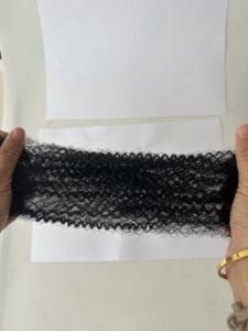 Cabello humano <span class=keywords><strong>Afro</strong></span> Kinky Cabello a granel preestirado para peinado natural/Uso diario/Aspecto natural 30 g/paquete Fácil de instalar - Product Image 4