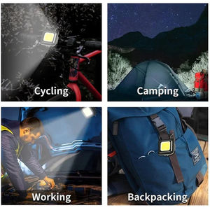 Wholesale <b>Mini</b> Keychain Light Multifunctional Camping Flashlight USB Rechargeable LED Portable Bright COB Pocket Clip <b>Lantern</b> - Product Image 3