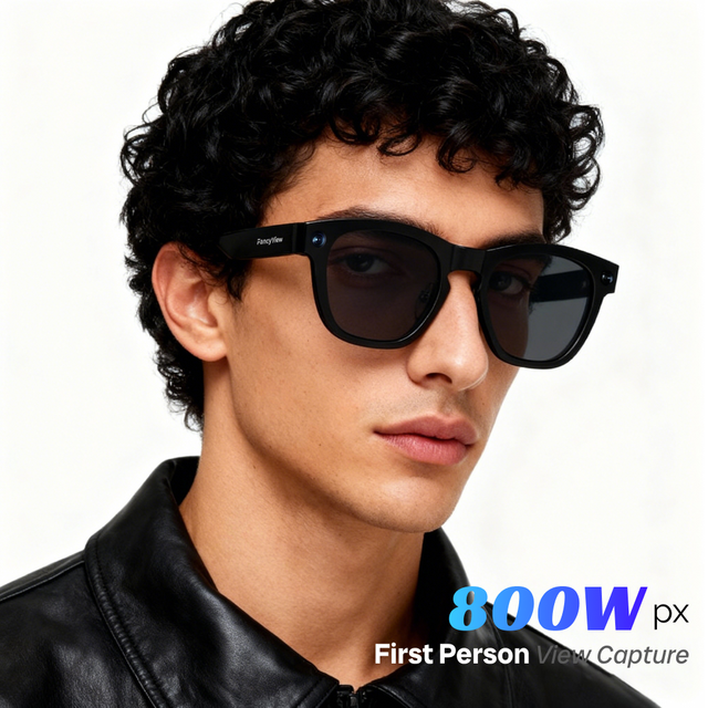 AI BT Open Speaker GPT Dual Wearable Voice Smart Sunglasses Lens Intelligent Noise 2K Gesture Outdoor HD Camera Glasses