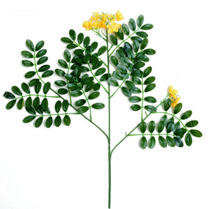 Nhân Tạo Mùa Xuân Cây Bạch Dương Lá Chi Nhánh Nhà Máy Trực Tiếp Bán Màu Xanh Lá Cây Maple Lá - Product Image 3