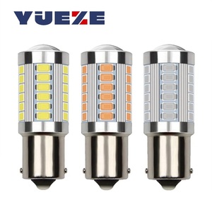 Ampoules LED haute luminosité 5630 33SMD 1156 BA15S P21W 1157 P21/5W BAY15D 7440 7443 pour <span class=keywords><strong>feux</strong></span> <span class=keywords><strong>de</strong></span> freinage, <span class=keywords><strong>de</strong></span> recul et <span class=keywords><strong>de</strong></span> stationnement, 12V, pour voitures - Product Image 1