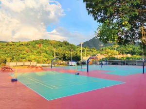 Inolp พื้นสนามเล่นบาสเก็ตบอลของโรงเรียนทำจากวัสดุรีไซเคิลทนทานต่อสิ่งแวดล้อมทำจากวัสดุรีไซเคิล - Product Image 3