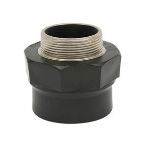 Jiuyang bán buôn Đen HDPE phụ kiện chủ đề Công Đoàn kết nối PE Nam Nữ Brass chủ đề Adapter khớp nối - Product Image 5