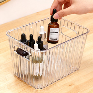 Transparent Cosmetic Storage Box With <b>Drawers</b> Large Capacity Desktop Organizer For <b>Makeup</b> Snacks Fruits - Product Image 4