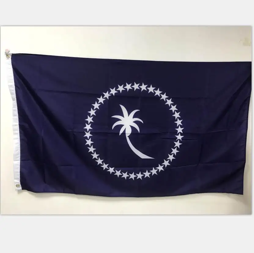 Goedkope Voorraad Hoge Kwaliteit 100% Polyester 3 * 5ft Chuuk Vlag