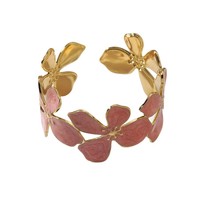 Gelang Bunga Model Baru Impor, Elegan, Serbaguna, Bahan Stainless Steel, Perhiasan Floral, Model FYD6238SZ