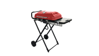 Barbecue à gaz pliable compact extra large, hauteur réglable, design moderne, surface de cuisson surdimensionnée, chariot, finition thermolaquée